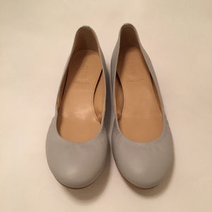 J. Crew Cece Ballet Flats in Mineral Grey w/ Box